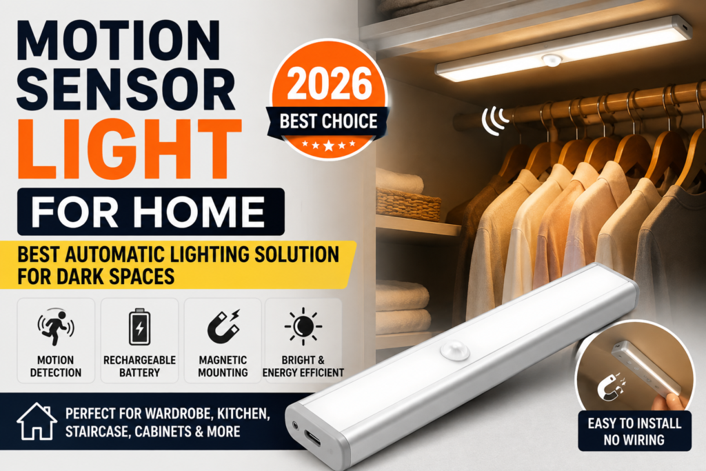 Motion Sensor Light for Home: Best Automatic Lighting Solution for Dark Spaces in 2026